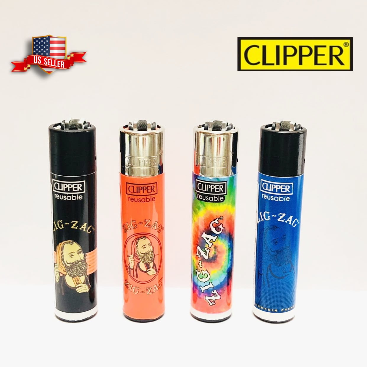 Clipper Flower Print Reusable Lighter