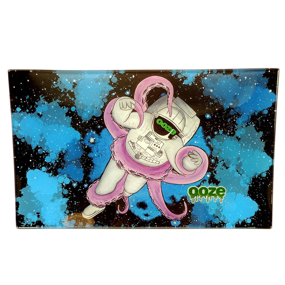 Ooze Glass Rolling Tray Medium 1ct Face Off Shatter Resista