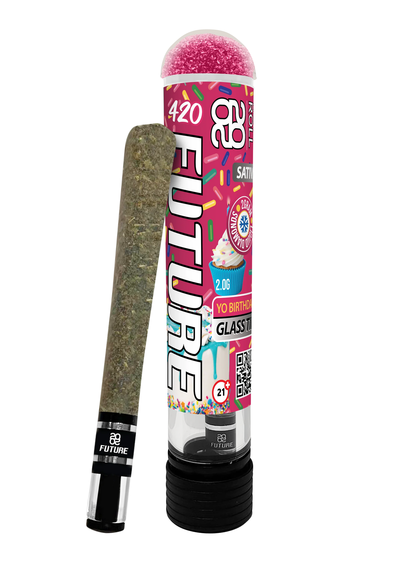420Future - Yo Birthday (Sativa) 2G Pre-Roll with Glass Tip and GummyCap