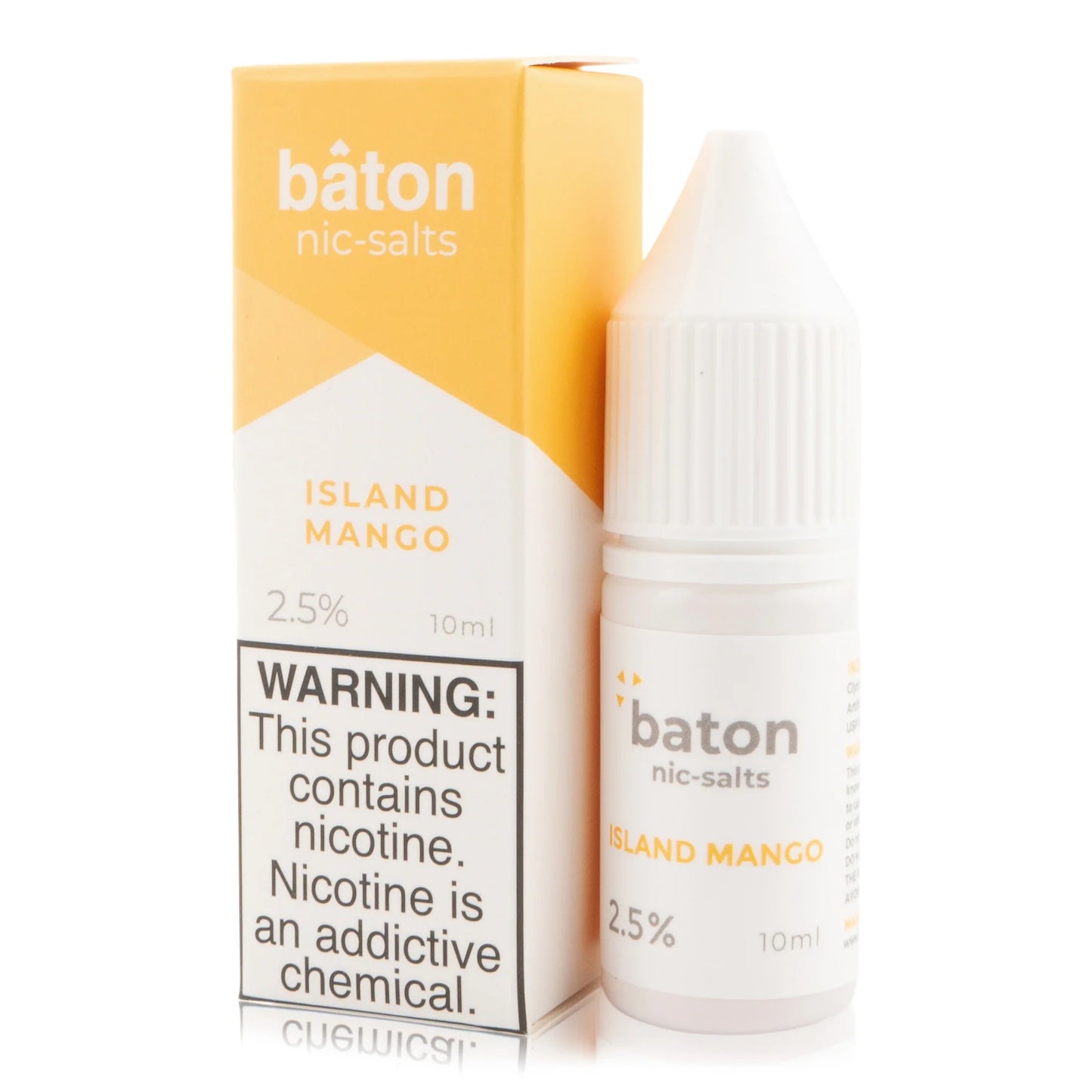 Baton Nicotine Salt E-Liquid 10ML 2.5% - ๐ฅญ Island Mango