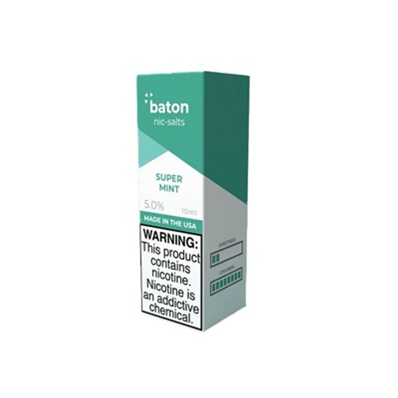 Baton Nicotine Salt E-Liquid 10ML 5% - ๐ฟ Super Mint