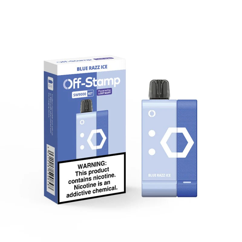 Off-Stamp 9,000 Puffs Kit - Blue Razz Ice π΅πβοΈ