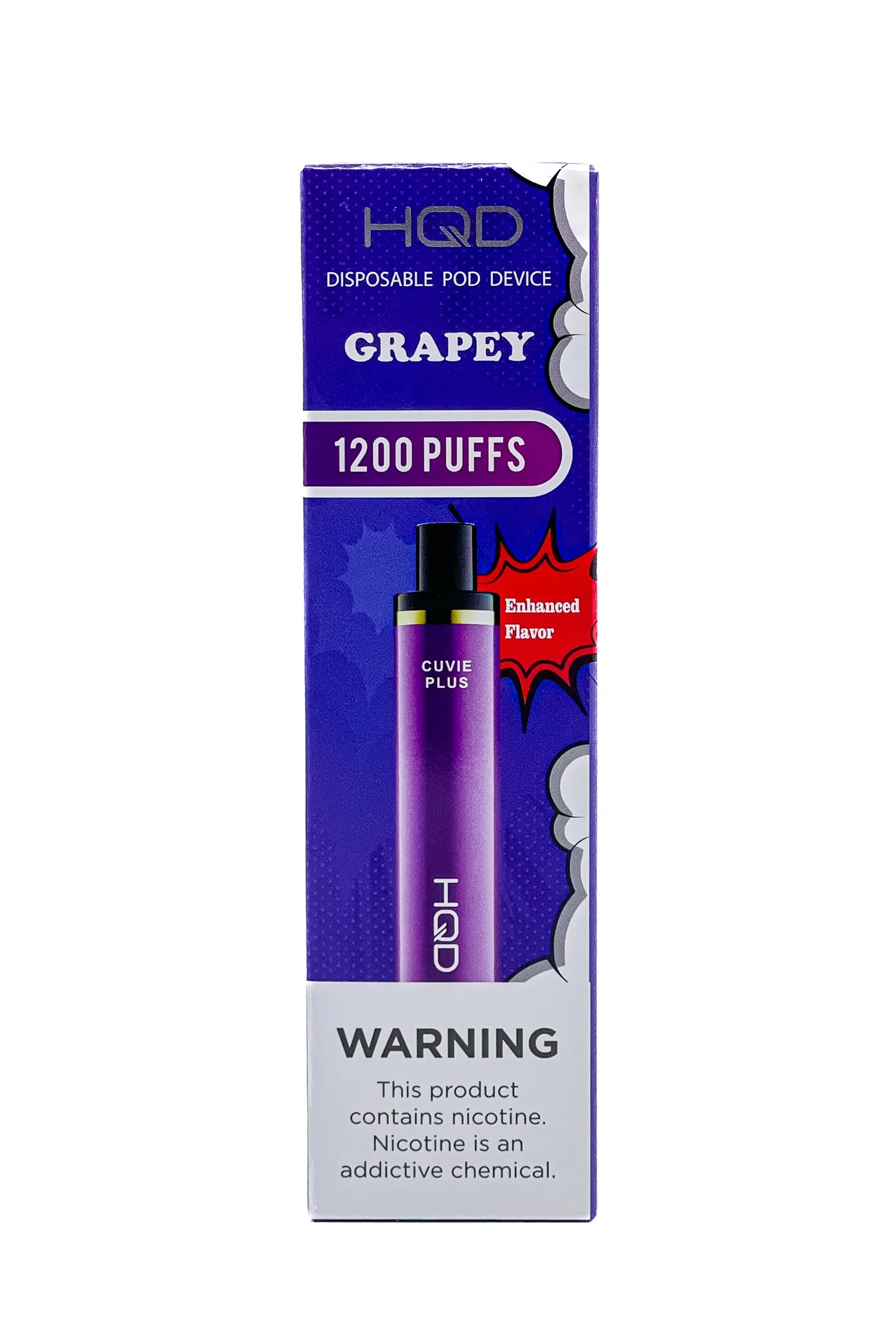 HQD Cuvie Plus 1,200 Puffs - π Grapey