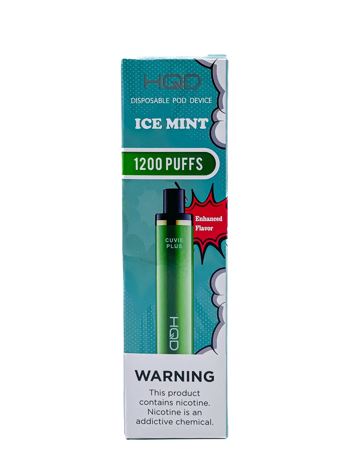 HQD Cuvie Plus 1,200 Puffs - πΏ Ice Mint