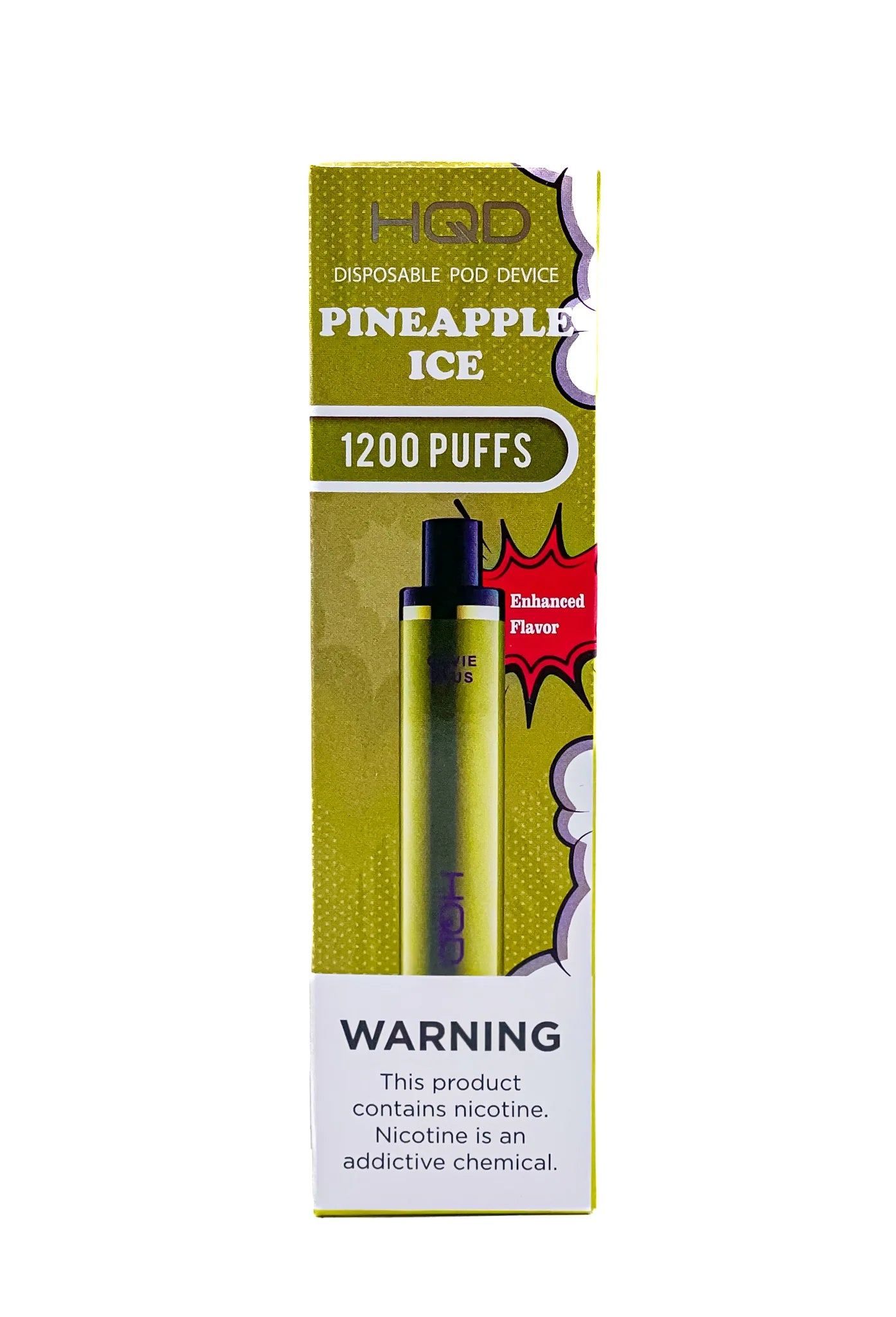 HQD Cuvie Plus 1,200 Puffs - π Pineapple Ice