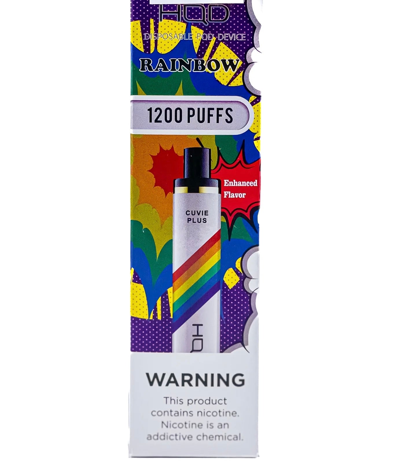 HQD Cuvie Plus 1,200 Puffs - π Rainbow