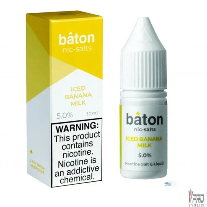 Baton Nicotine Salt E-Liquid 10ML 5% - π Iced Banana Milk
