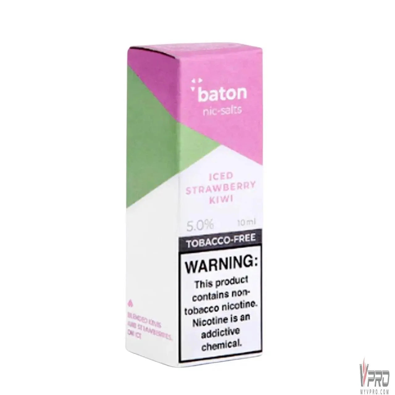 Baton Nicotine Salt E-Liquid 10ML 2.5% - ππ₯βοΈ Iced Strawberry Kiwi