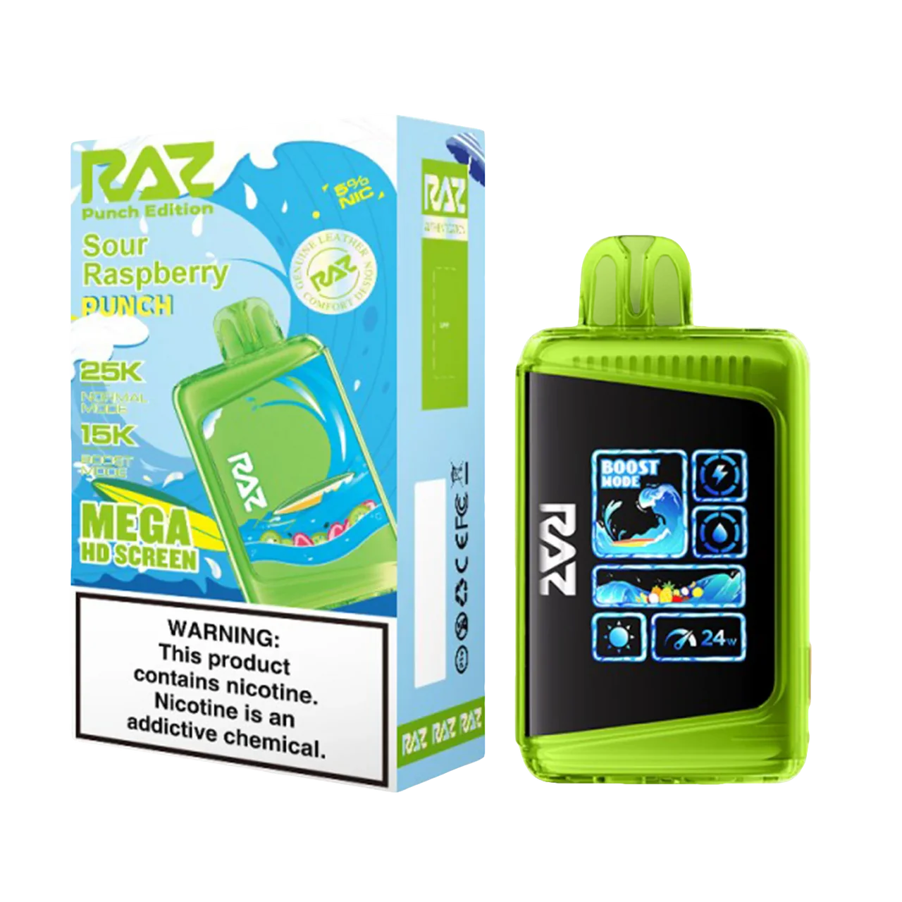 Raz 25000 - Sour Raspberry Punch