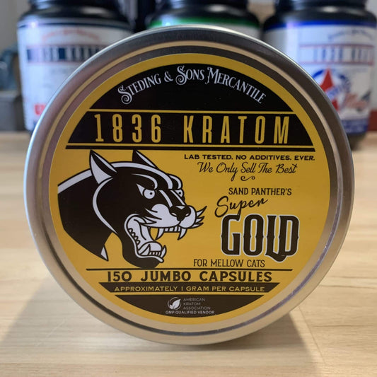 1836 Kratom / Gold  For Mellow Cats