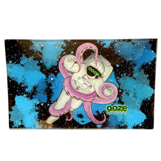 Ooze Glass Rolling Tray Medium 1ct Face Off Shatter Resista