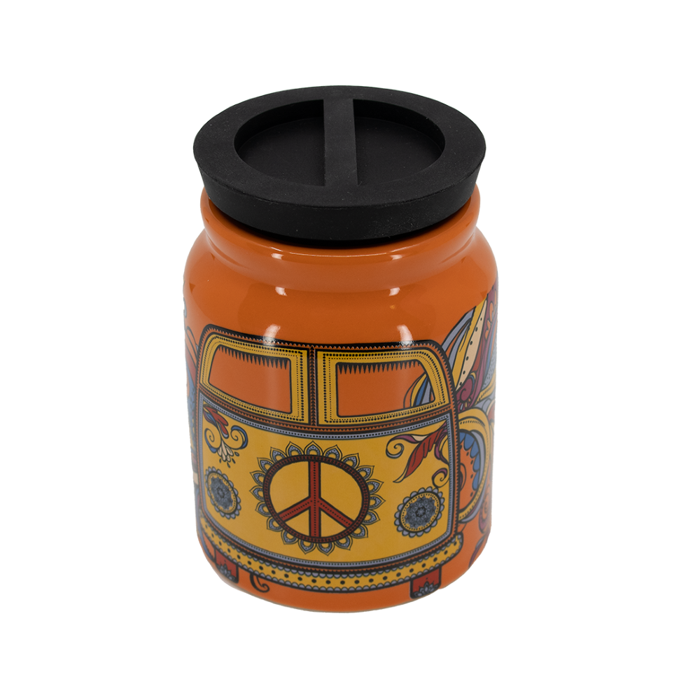 Hippy Bus Ceramic Storage Jar