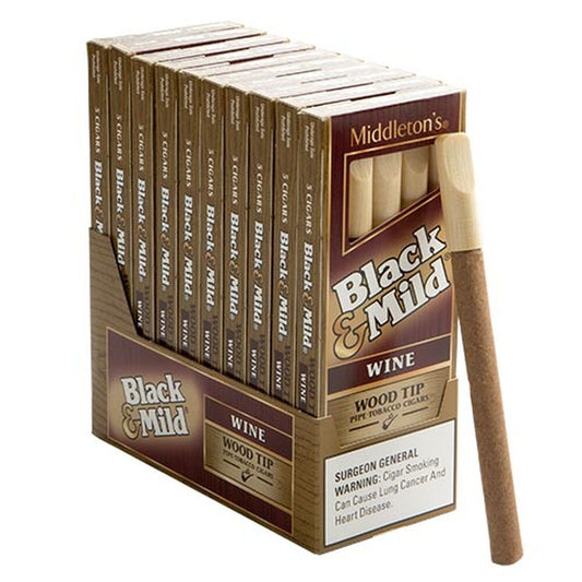 Black & Mild Wine Wood Tip 5 Pack