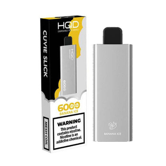 HQD Cuvie Slick 6,000 Puffs - Banana Ice