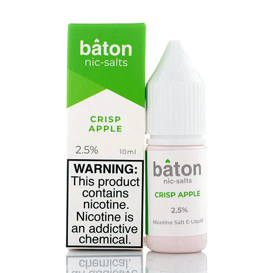 Baton Nicotine Salt E-Liquid 10ML 2.5% - 🍏 Crisp Apple