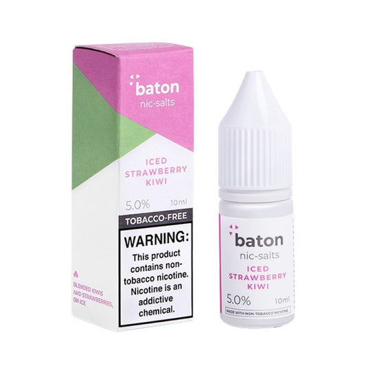 Baton Nicotine Salt E-Liquid 10ML 5% - 🍓🥝❄️ Iced Strawberry Kiwi