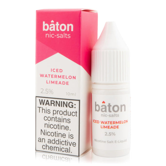 Baton Nicotine Salt E-Liquid 10ML 2.5% - 🍉 Iced Watermelon Limeade