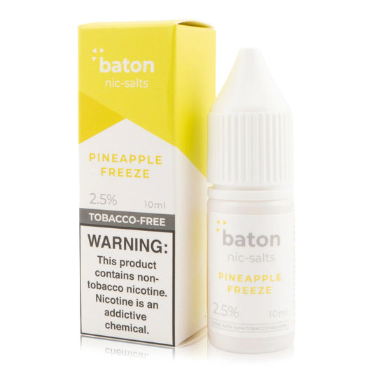 Baton Nicotine Salt E-Liquid 10ML 2.5% - 🍍❄️ Pineapple Freeze