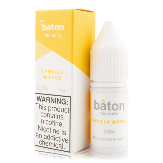 Baton Nicotine Salt E-Liquid 10ML 2.5% - Vanilla Wafer