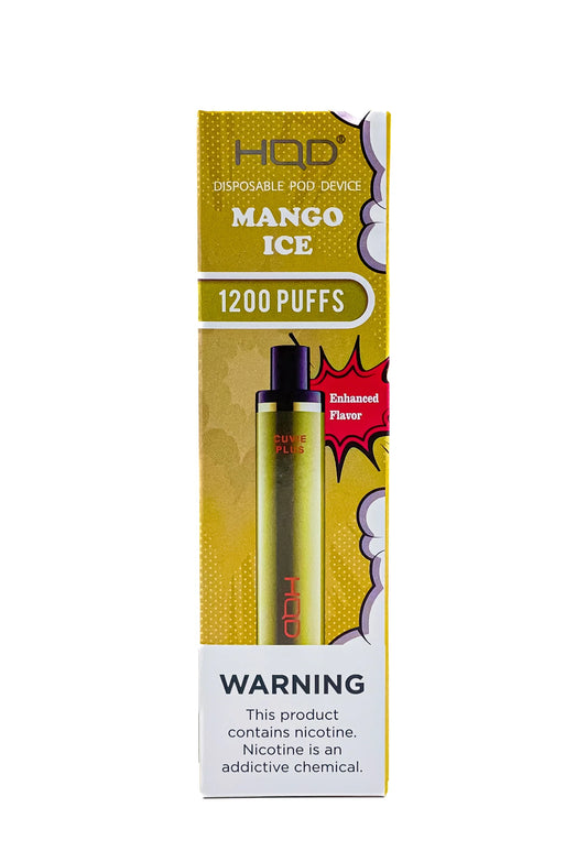 HQD Cuvie Plus 1,200 Puffs - 🥭 Mango Ice