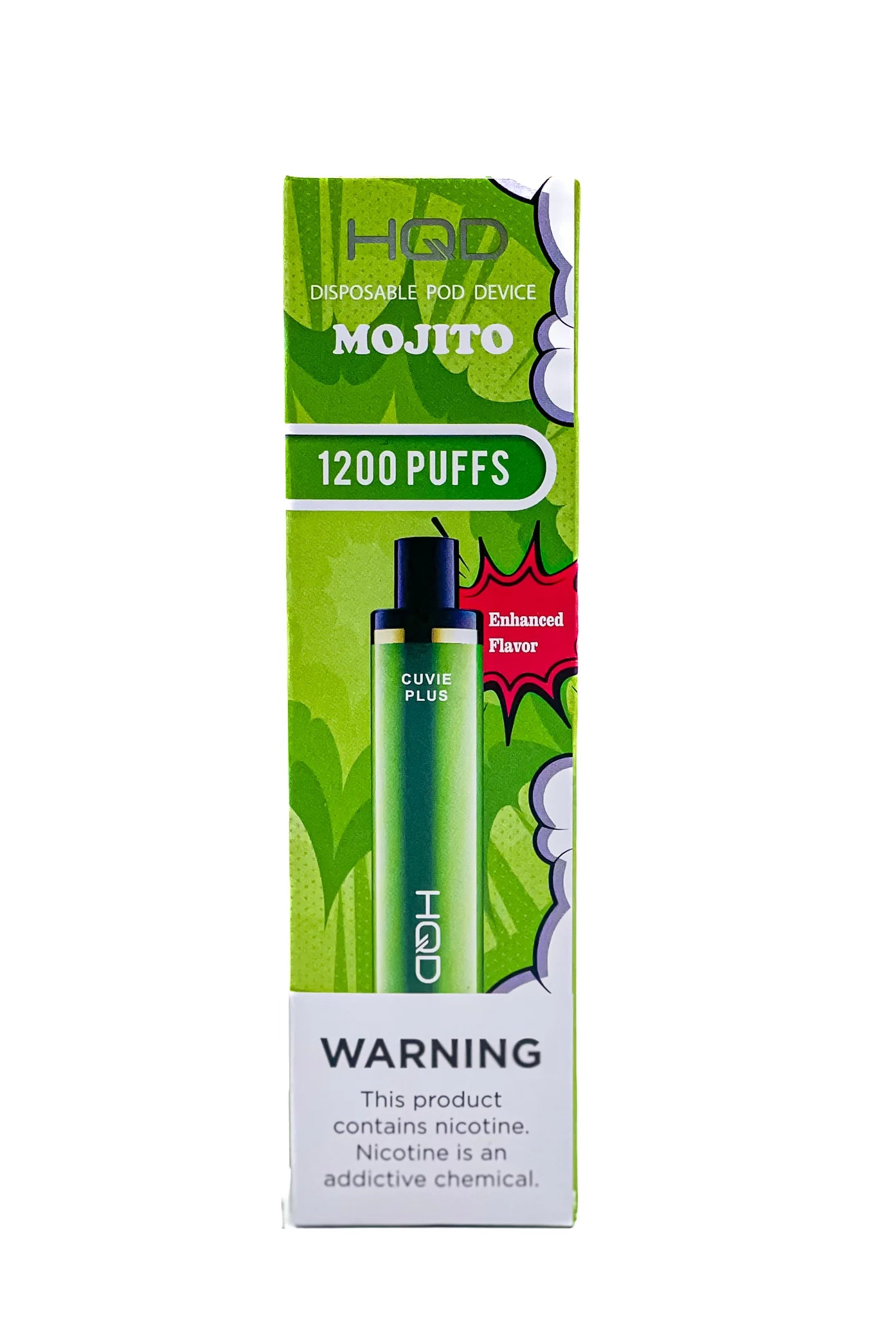 HQD Cuvie Plus 1,200 Puffs - 🍹 Mojito