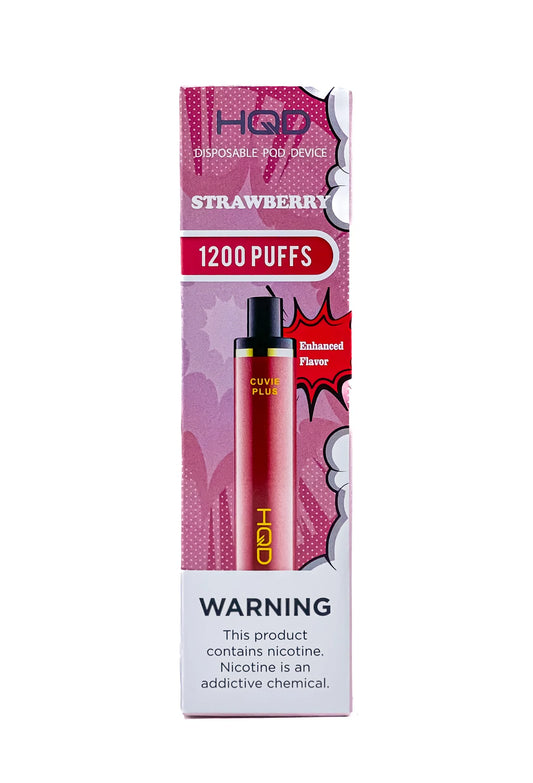 HQD Cuvie Plus 1,200 Puffs - 🍓 Strawberry