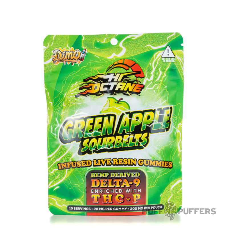 Dimo Green Apple Sourbelts 20mg Per Gummy