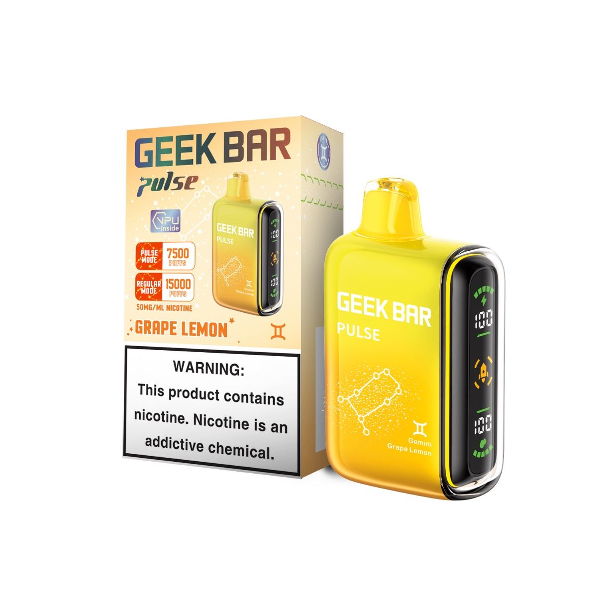 Geek Bar Pulse 15000 - Grape Lemon