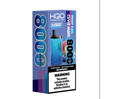 HQD Cuvie Mars 8,000 Puffs - Blueberry Raspberry