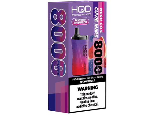 HQD Cuvie Mars 8,000 Puffs - Raspberry Watermelon