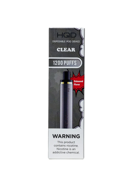 HQD Cuvie Plus 1,200 Puffs - 🧼 Clear