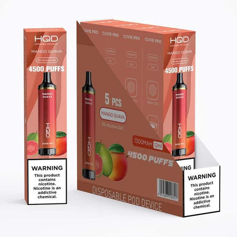 HQD Cuvie Pro 4,500 Puffs - Mango Guava (Individual)