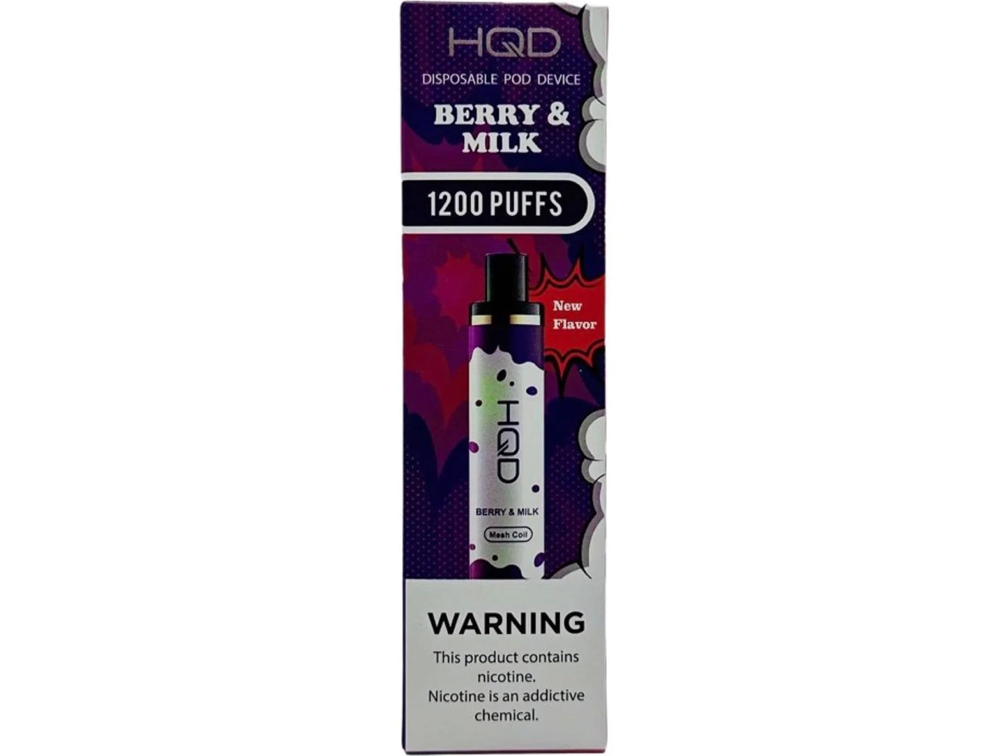 HQD Cuvie Plus 1,200 Puffs - Berry & Milk