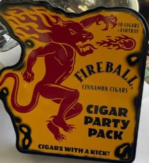 Fireball party pack 10 cigar plus free ashtray