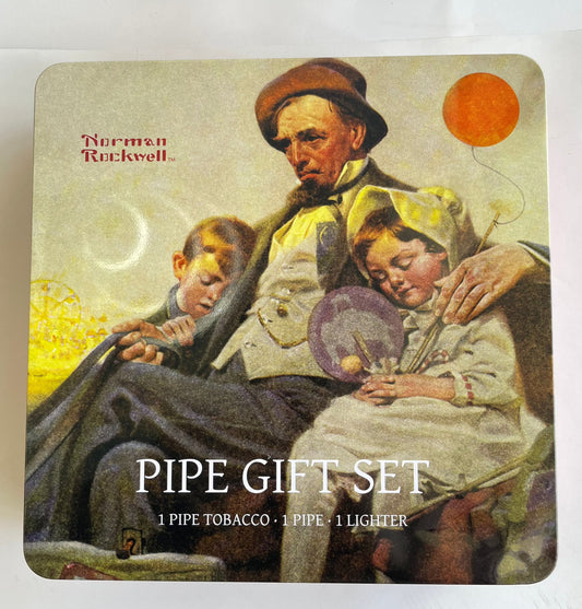 Norman Rockwell pipe gift set