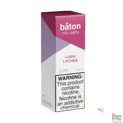 Baton Nicotine Salt E-Liquid 10ML 5% - 🍑 Lush Lychee