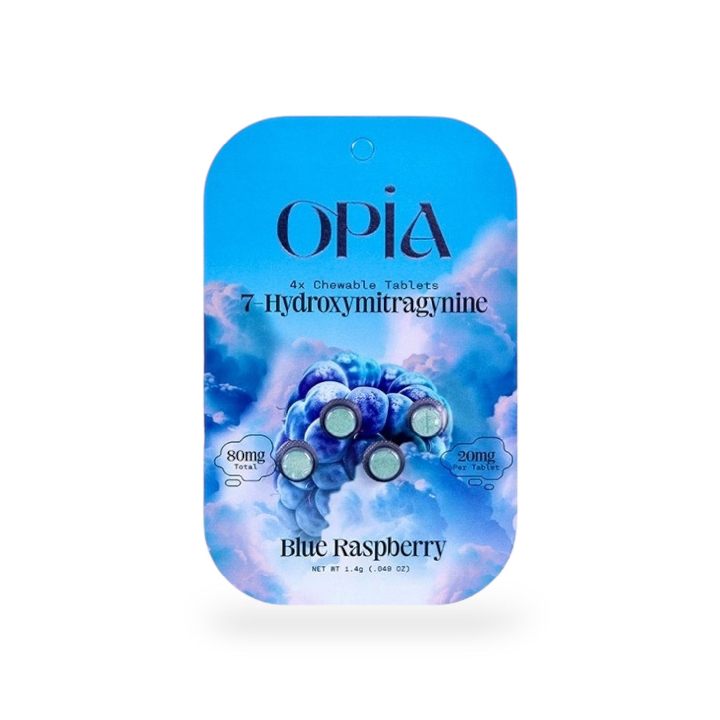 Opia 4 Chewable Tablets -  Blue Raspberry