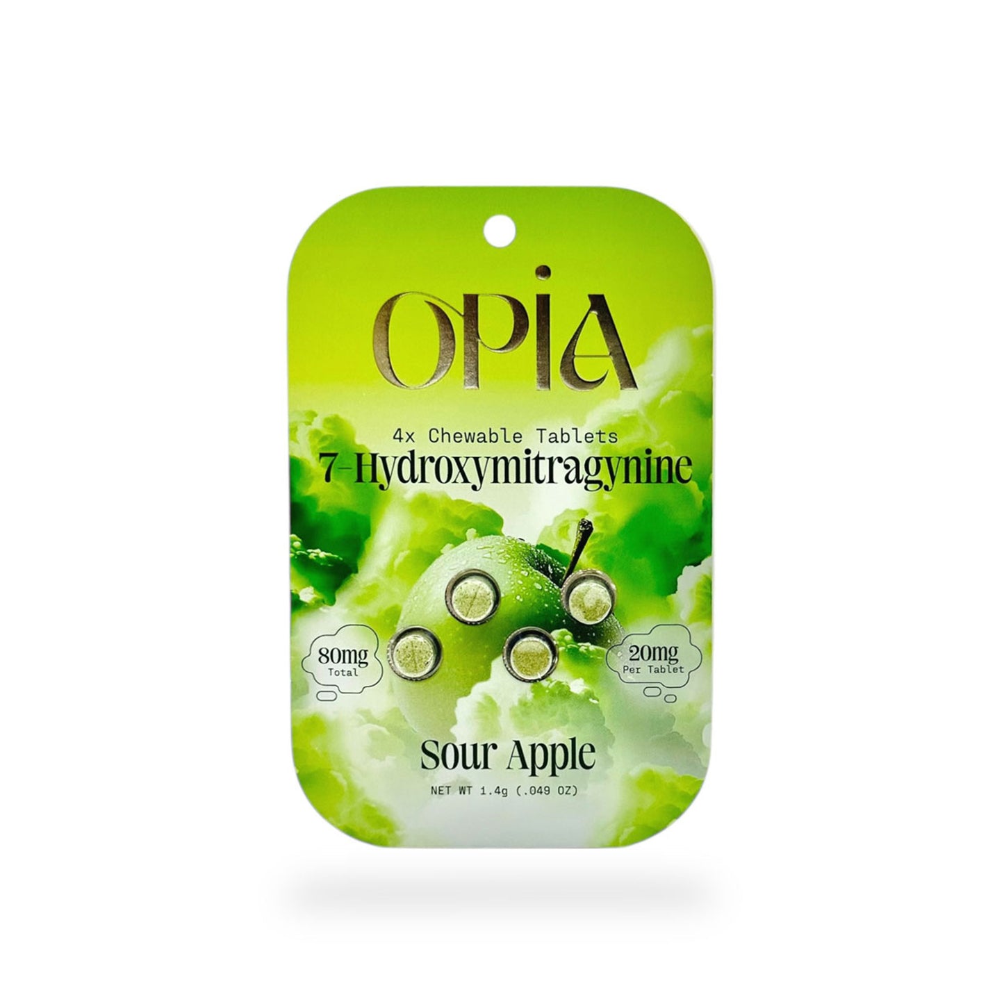 Opia 4 Chewable Tablets -  Sour Apple