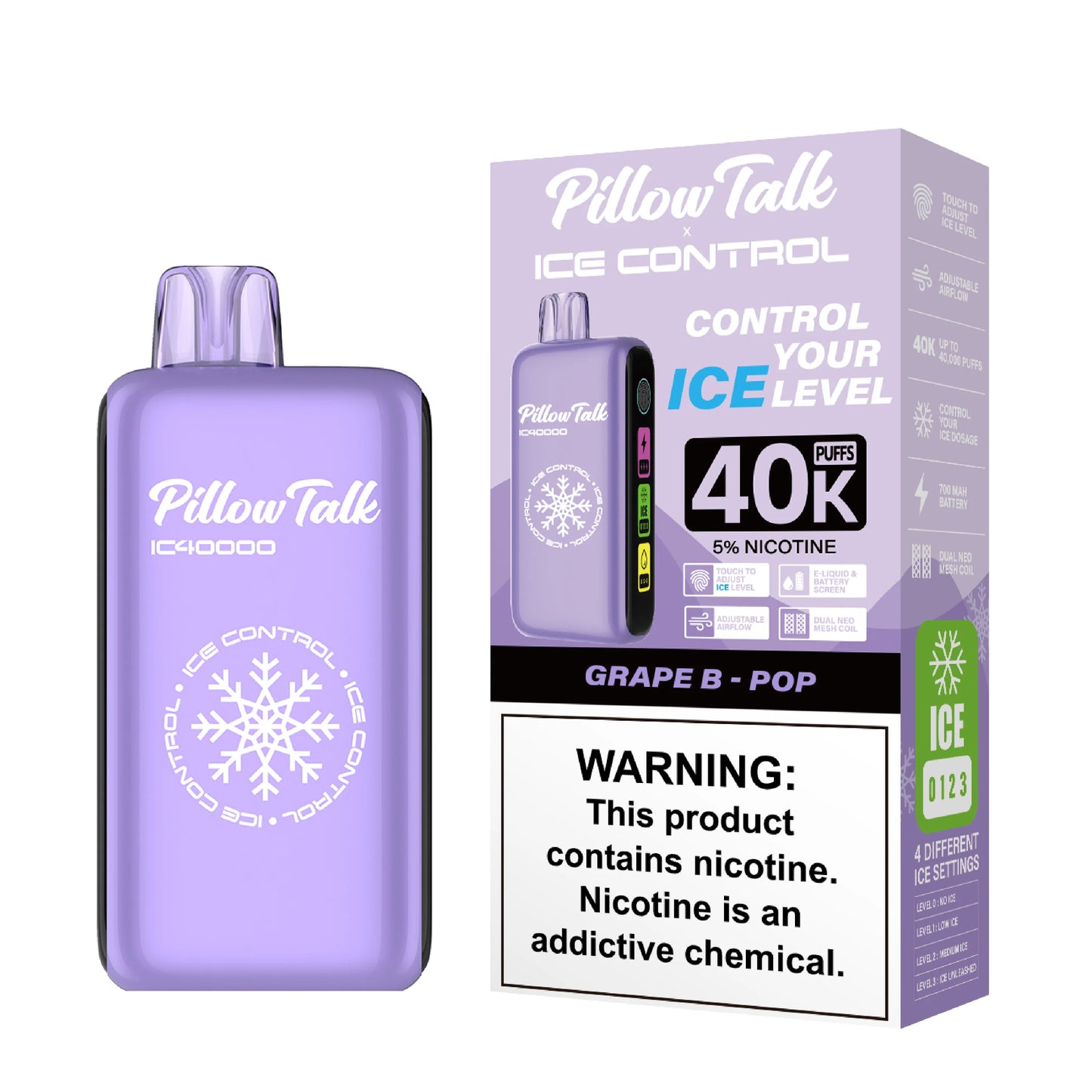 Pillow Talk 40,000 Puffs - Grape B-Pop 🍇🎉