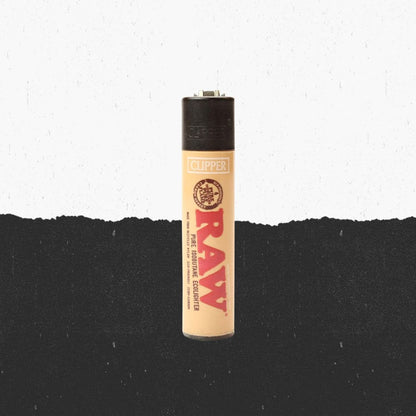 Clipper Raw Lighter Blk And Yellow Reusable