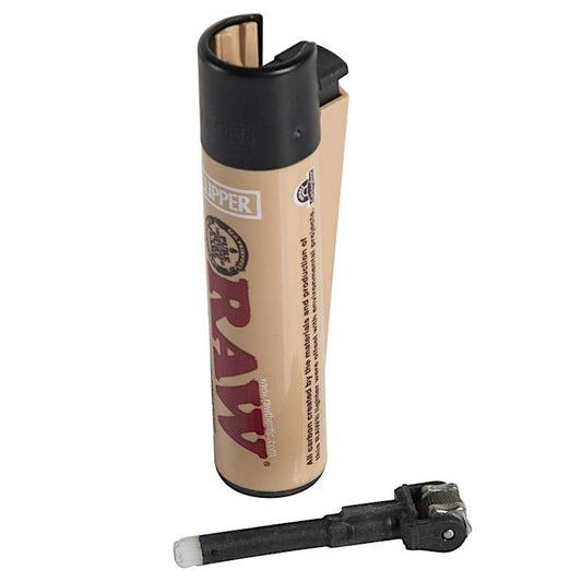 Clipper Raw Lighter Blk And Yellow Reusable