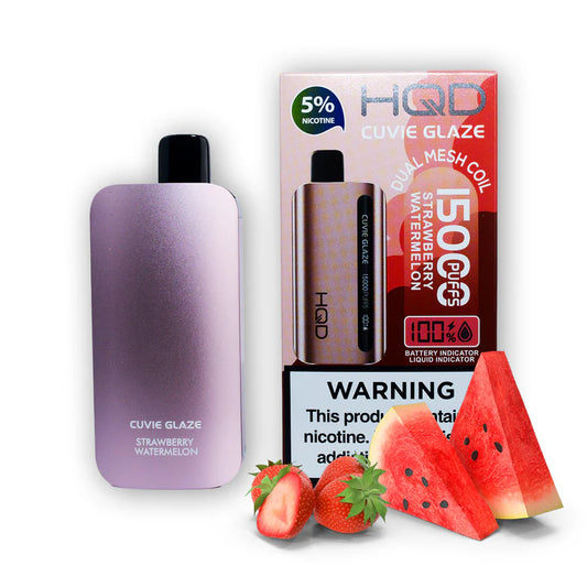 HQD Cuvie Glaze 15,000 Puffs - Strawberry Watermelon