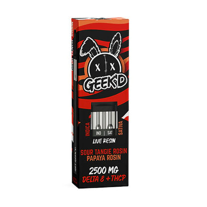 Geek'd 2500mg Sour Tangie Rosin Papaya Rosin Delta8+thcp