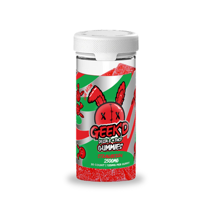 Geek'd 2500mg Strawberry Cheese Cake Strawana Rosin Delta+thcp