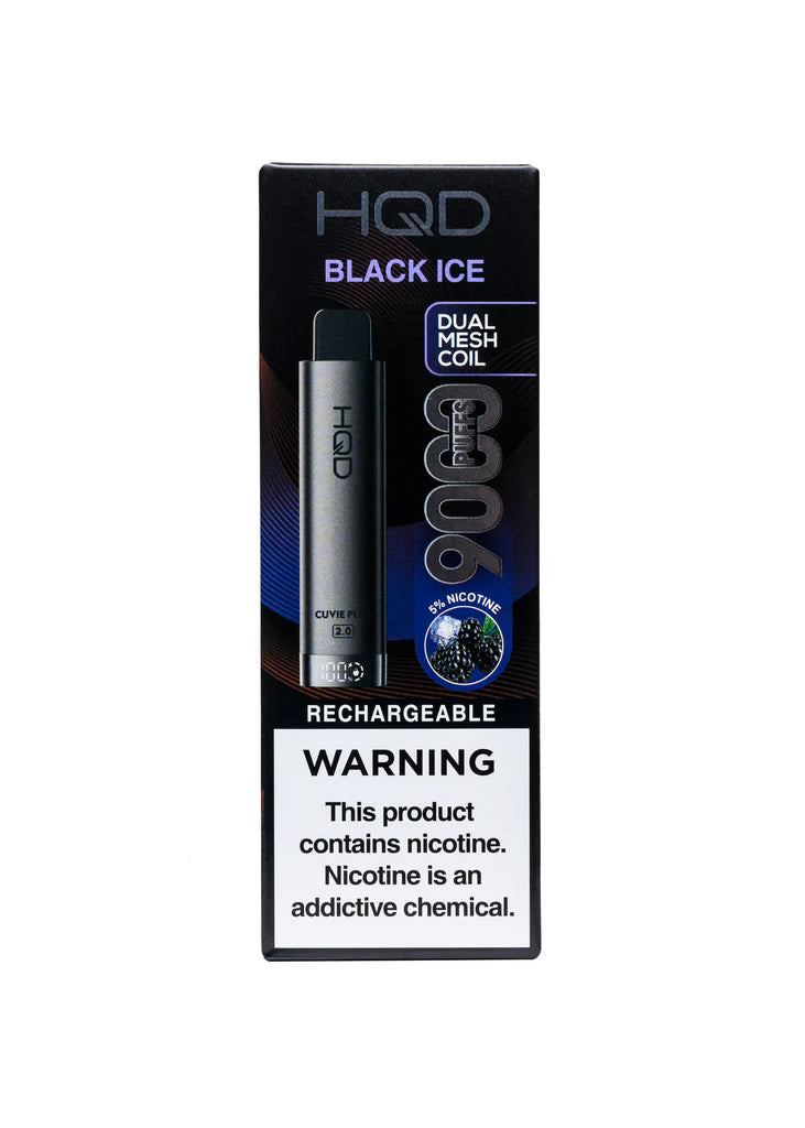 HQD Cuvie Plus 2.0 9,000 Puffs - Black Ice