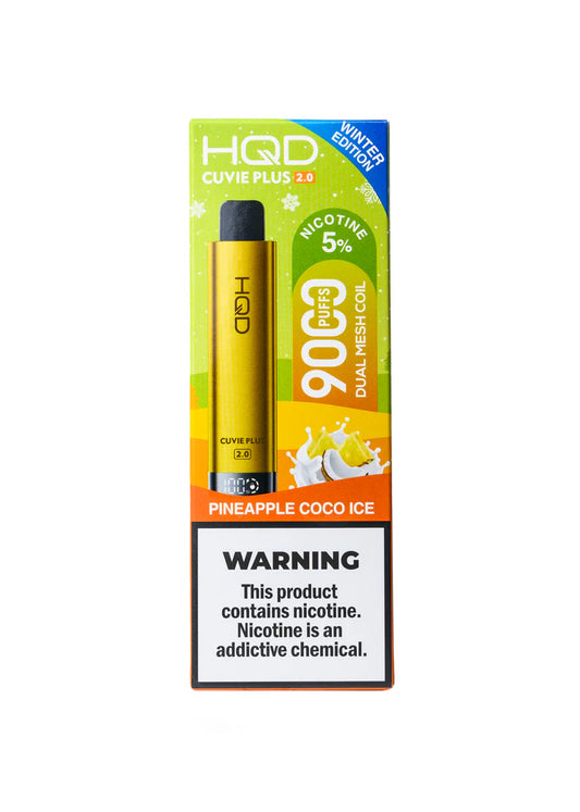 HQD Cuvie Plus 2.0 9,000 Puffs - Pineapple Coco Ice