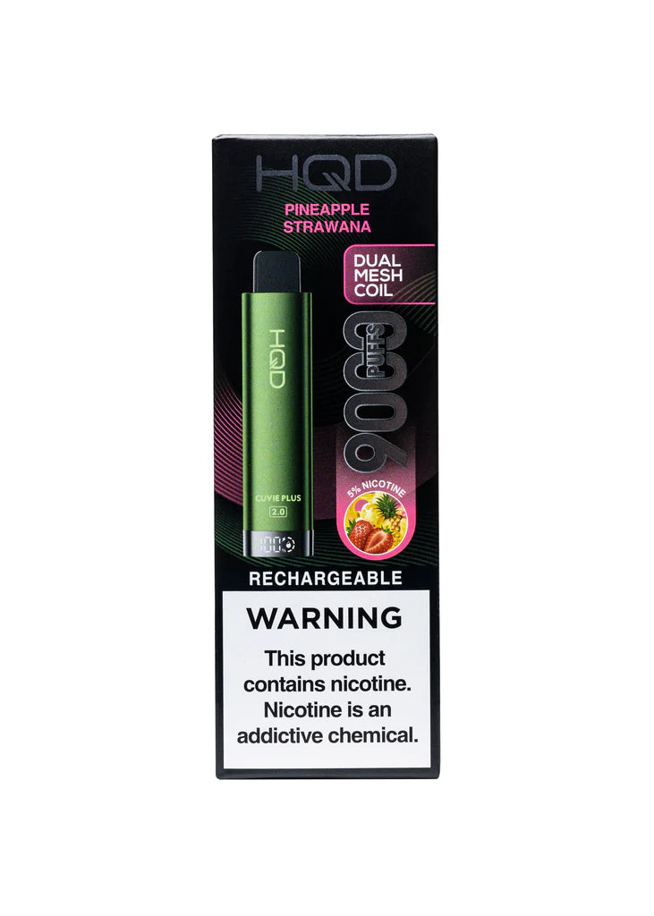 HQD Cuvie Plus 2.0 9,000 Puffs - Pineapple Strawana