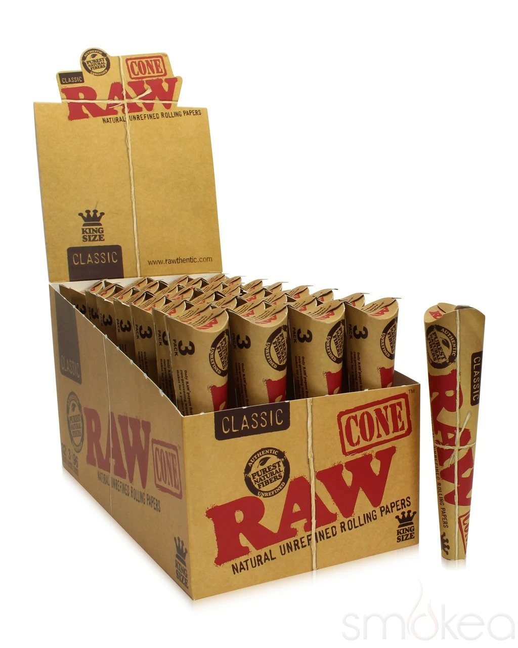 Raw King Size Cones 3pk